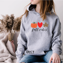 Load image into Gallery viewer, Fall vibes🎃❤️🍁 - Unisex Hoodie
